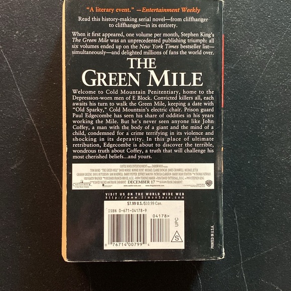 PAPERBACK Stephen King's The Green Mile - Picture 3 of 7